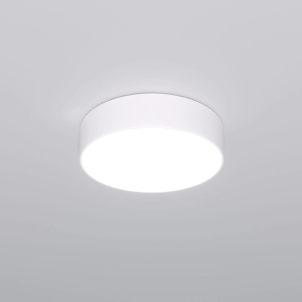 Потолочный светодиодный светильник с регулировкой яркости и цветовой температуры 90318/1 белый от компании ФЕРОСВЕТ - фото 1