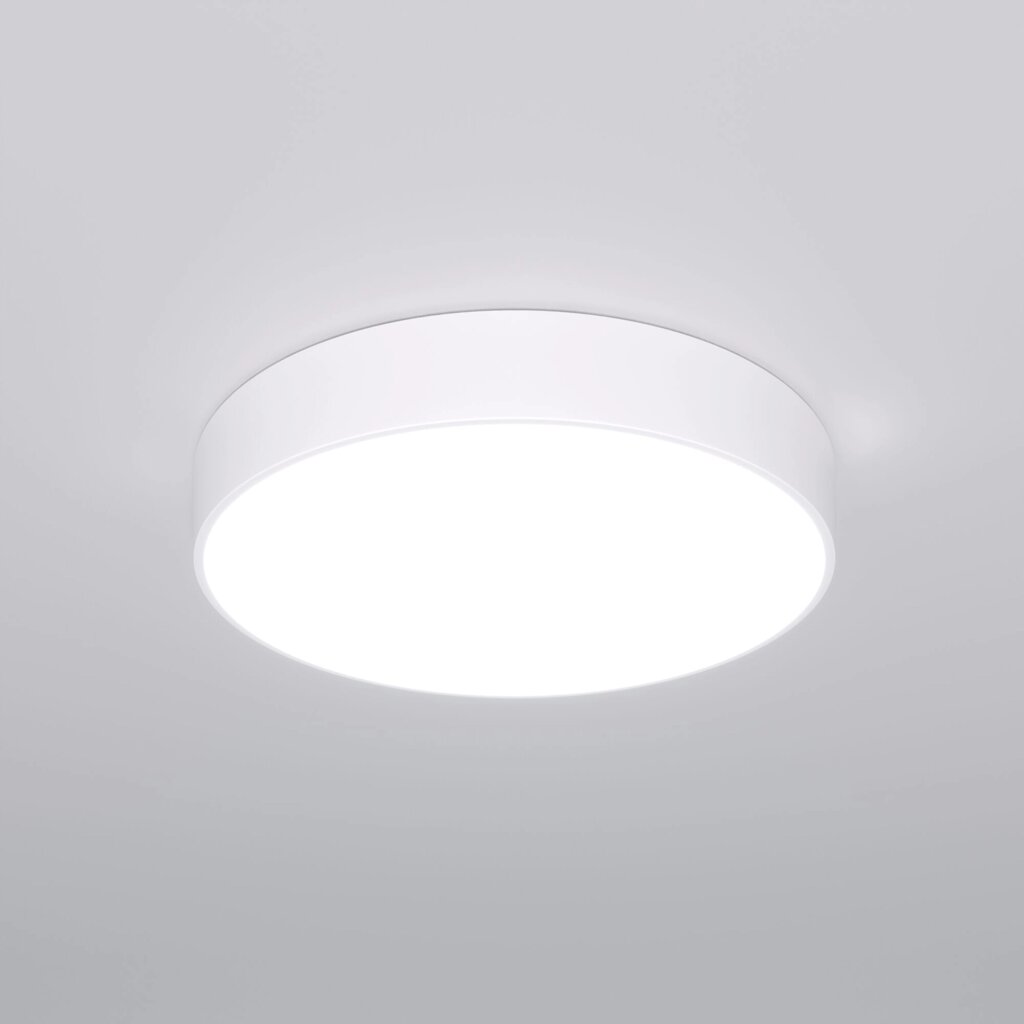 Потолочный светодиодный светильник с регулировкой яркости и цветовой температуры 90319/1 белый от компании ФЕРОСВЕТ - фото 1
