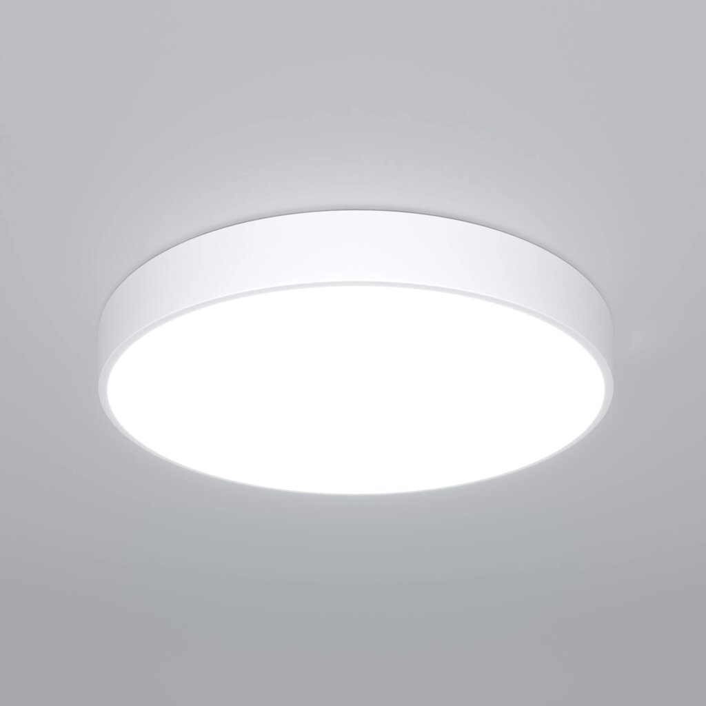 Потолочный светодиодный светильник с регулировкой яркости и цветовой температуры 90320/1 белый от компании ФЕРОСВЕТ - фото 1