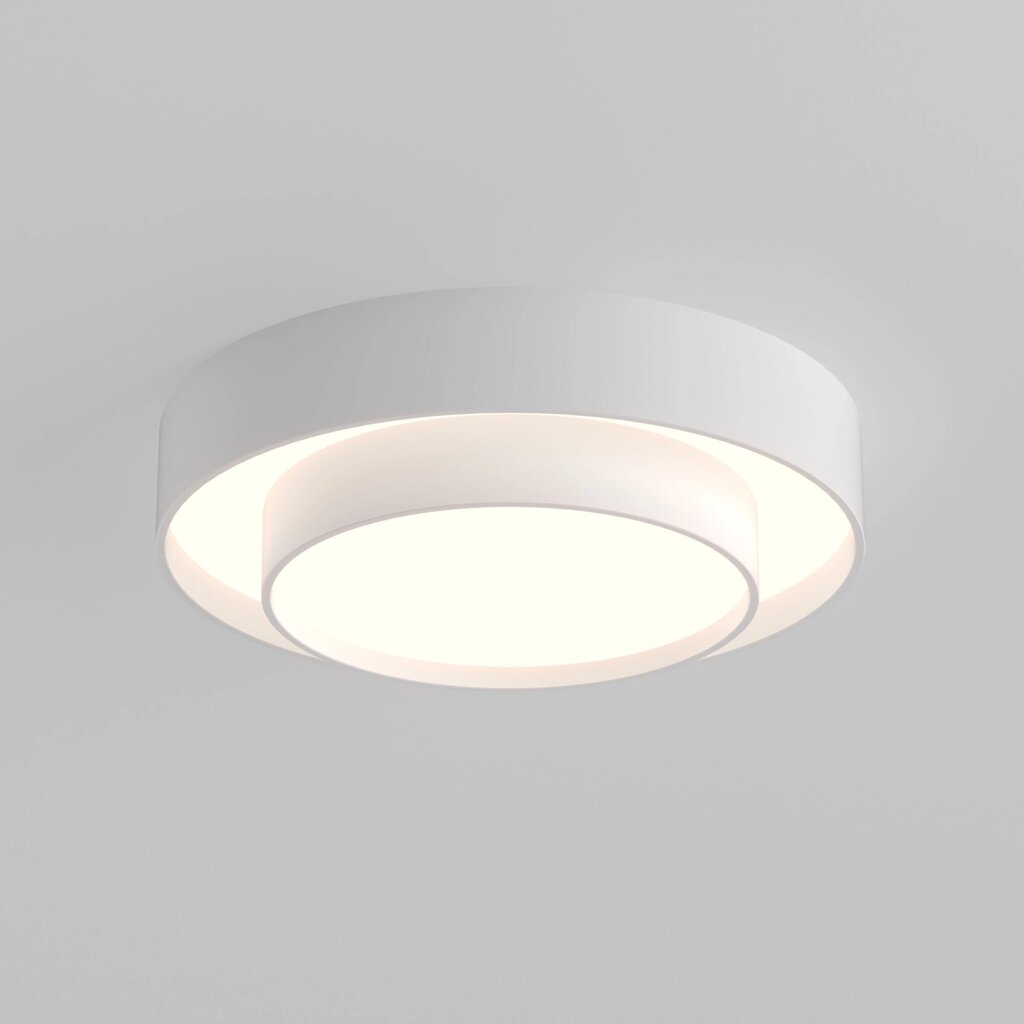 Потолочный светодиодный светильник с регулировкой яркости и цветовой температуры 90330/2 белый от компании ФЕРОСВЕТ - фото 1