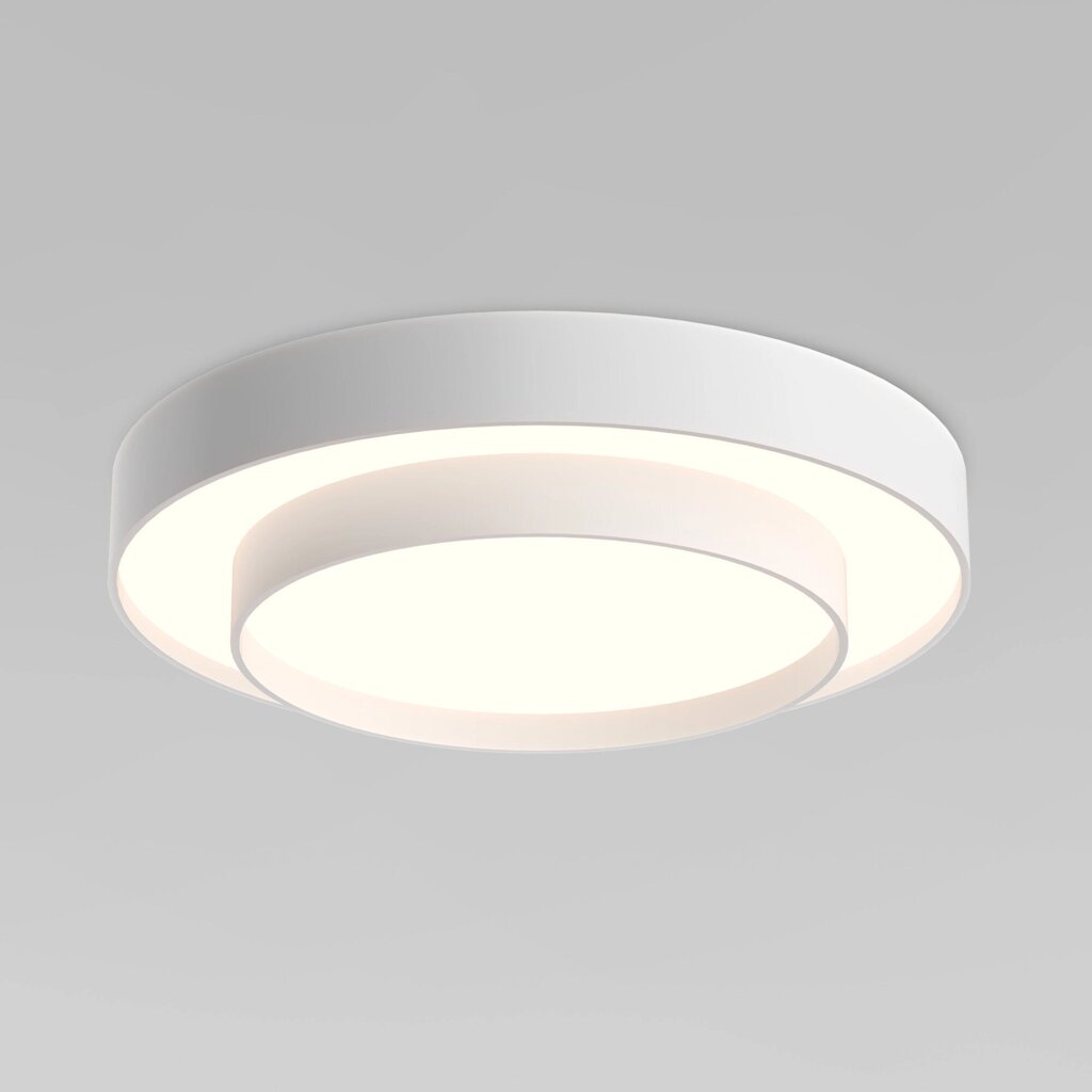 Потолочный светодиодный светильник с регулировкой яркости и цветовой температуры 90331/2 белый от компании ФЕРОСВЕТ - фото 1