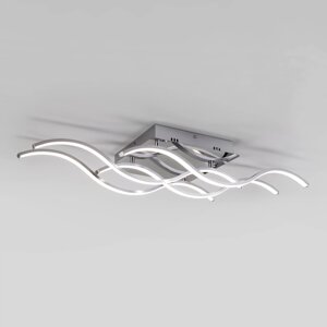 Потолочный светодиодный светильник в стиле минимализм 90022/4 хром