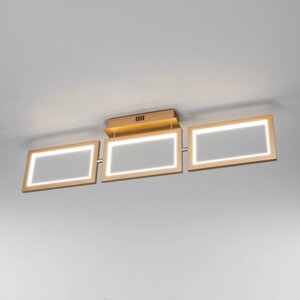 Потолочный светодиодный светильник в стиле минимализм 90223/3 матовое золото