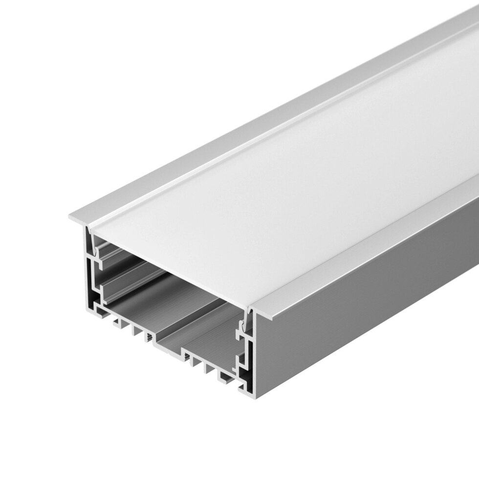 Профиль с экраном S2-LINIA94-F-2500 ANOD+OPAL (Arlight, Алюминий) от компании ФЕРОСВЕТ  ( FEROSVET) - фото 1