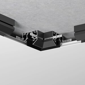 Slim Magnetic Коннектор угловой внутренний для шинопровода в натяжной потолок 85204/00 (черный) 85205/00