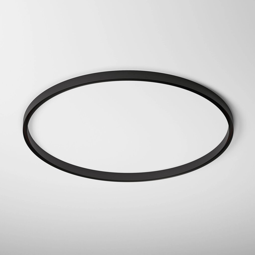 Slim Magnetic Накладной радиусный шинопровод черный  1200мм 85161/00 от компании ФЕРОСВЕТ - фото 1