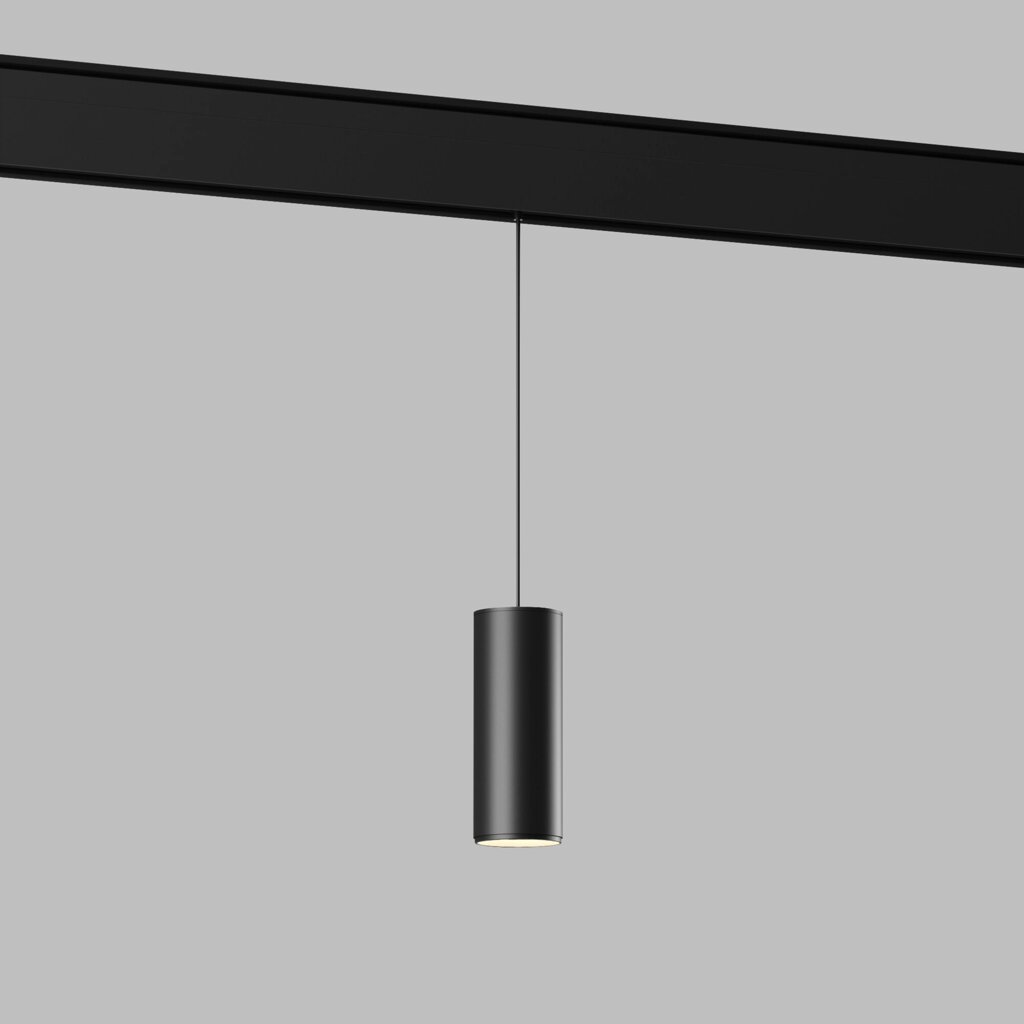 Slim Magnetic Трековый подвесной светодиодный светильник 12W 4200K Amend чёрный 85519/01 от компании ФЕРОСВЕТ - фото 1