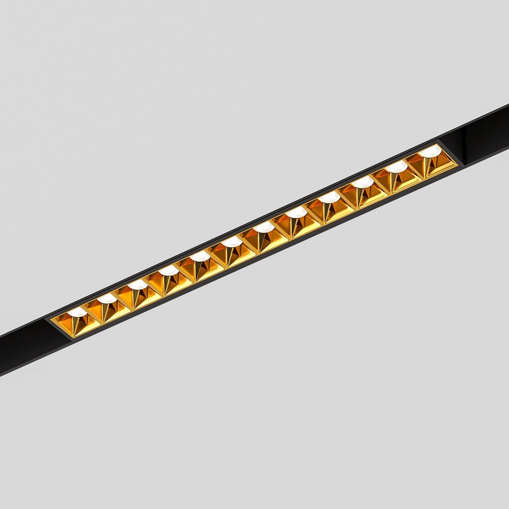 Slim Magnetic Трековый светильник 12W 4000K Artas (чёрный/золото) 85103/01 от компании ФЕРОСВЕТ - фото 1