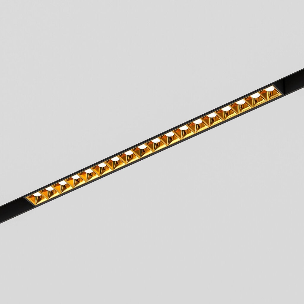 Slim Magnetic Трековый светильник 18W 4000K Artas (чёрный/золото) 85104/01 от компании ФЕРОСВЕТ - фото 1