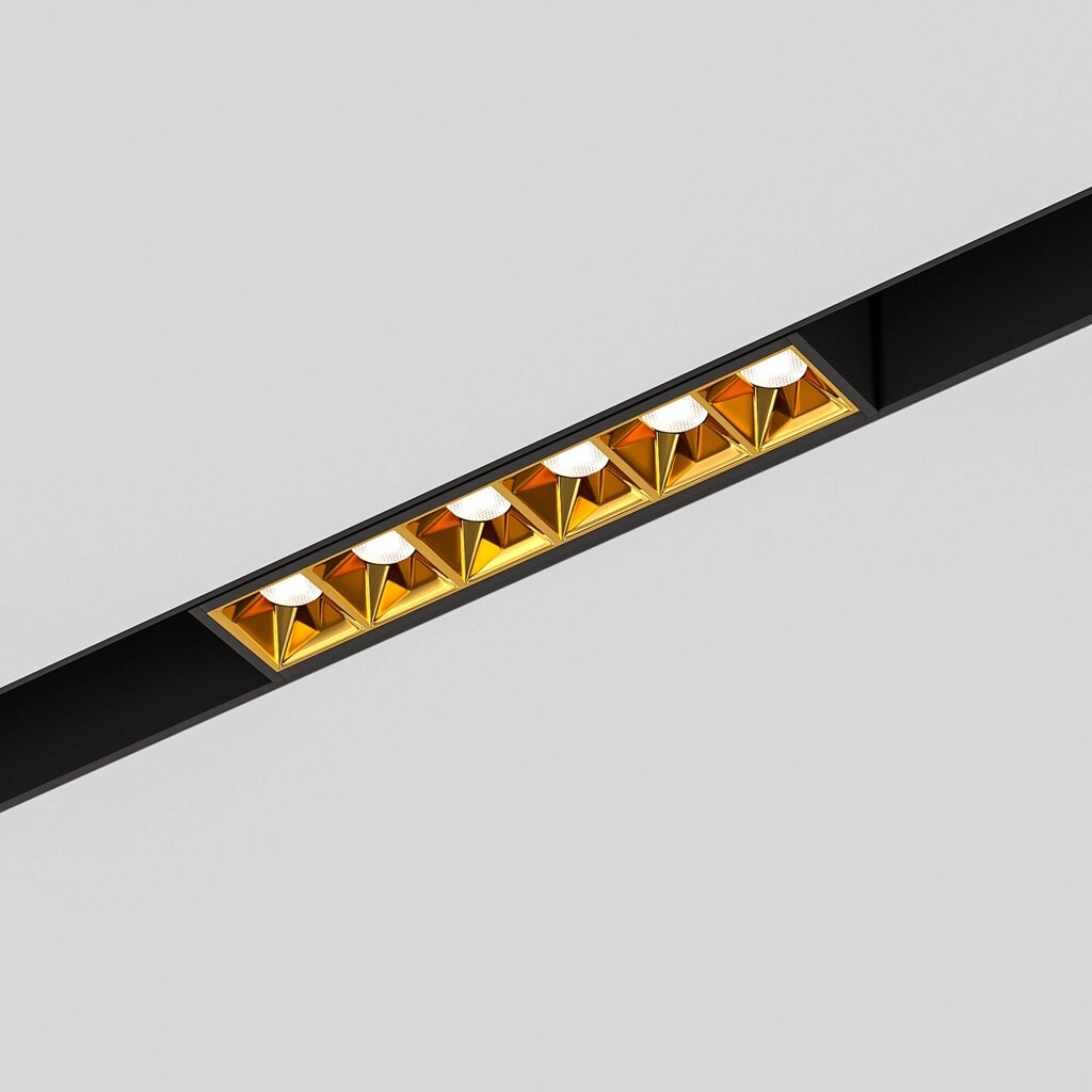 Slim Magnetic Трековый светильник 6W 4000K Artas (чёрный/золото) 85101/01 от компании ФЕРОСВЕТ - фото 1