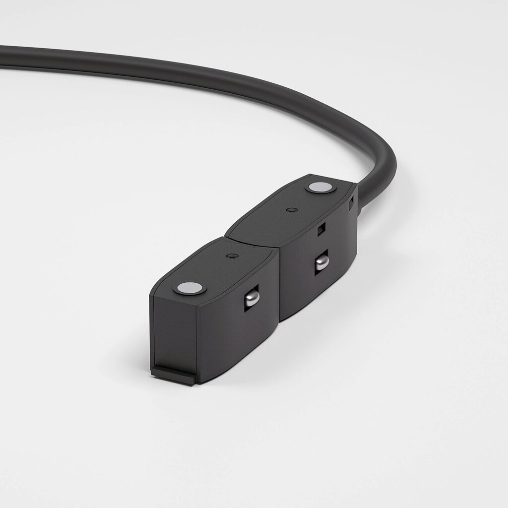 Slim Magnetic Ввод питания радиусного шинопровода (черный) 85162/00 от компании ФЕРОСВЕТ - фото 1