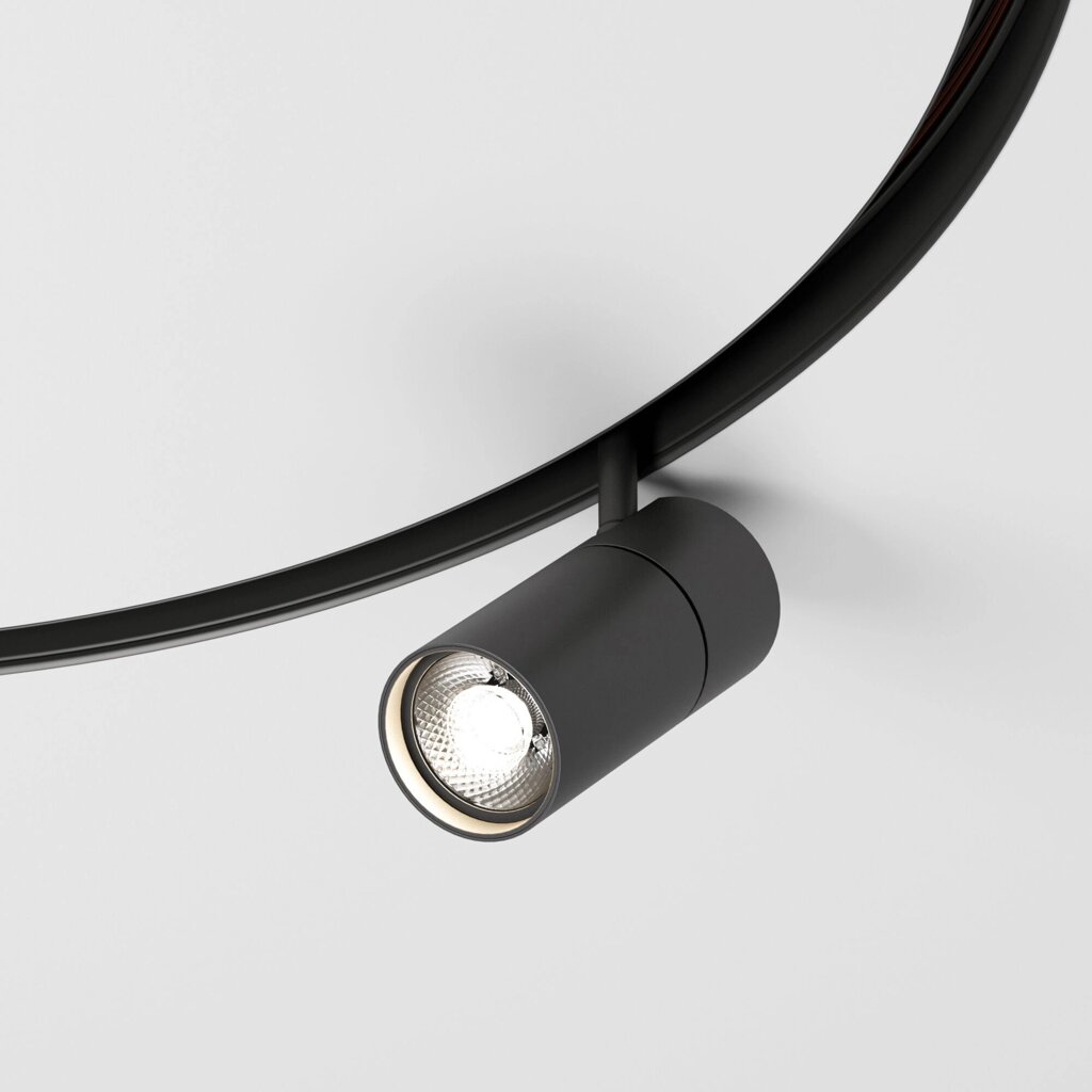 Slim Magnetic Трековый светильник для радиусного шинопровода 12W 4200K Comfi чёрный Ø 800мм 85188/01 от компании ФЕРОСВЕТ - фото 1