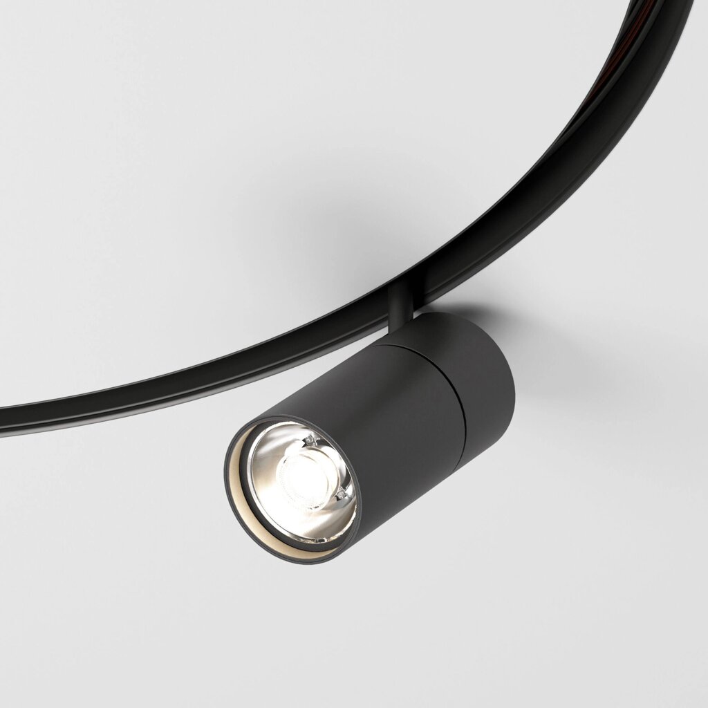 Slim Magnetic Трековый светильник для радиусного шинопровода 20W 4200K Comfi чёрный Ø 800мм 85187/01 от компании ФЕРОСВЕТ - фото 1