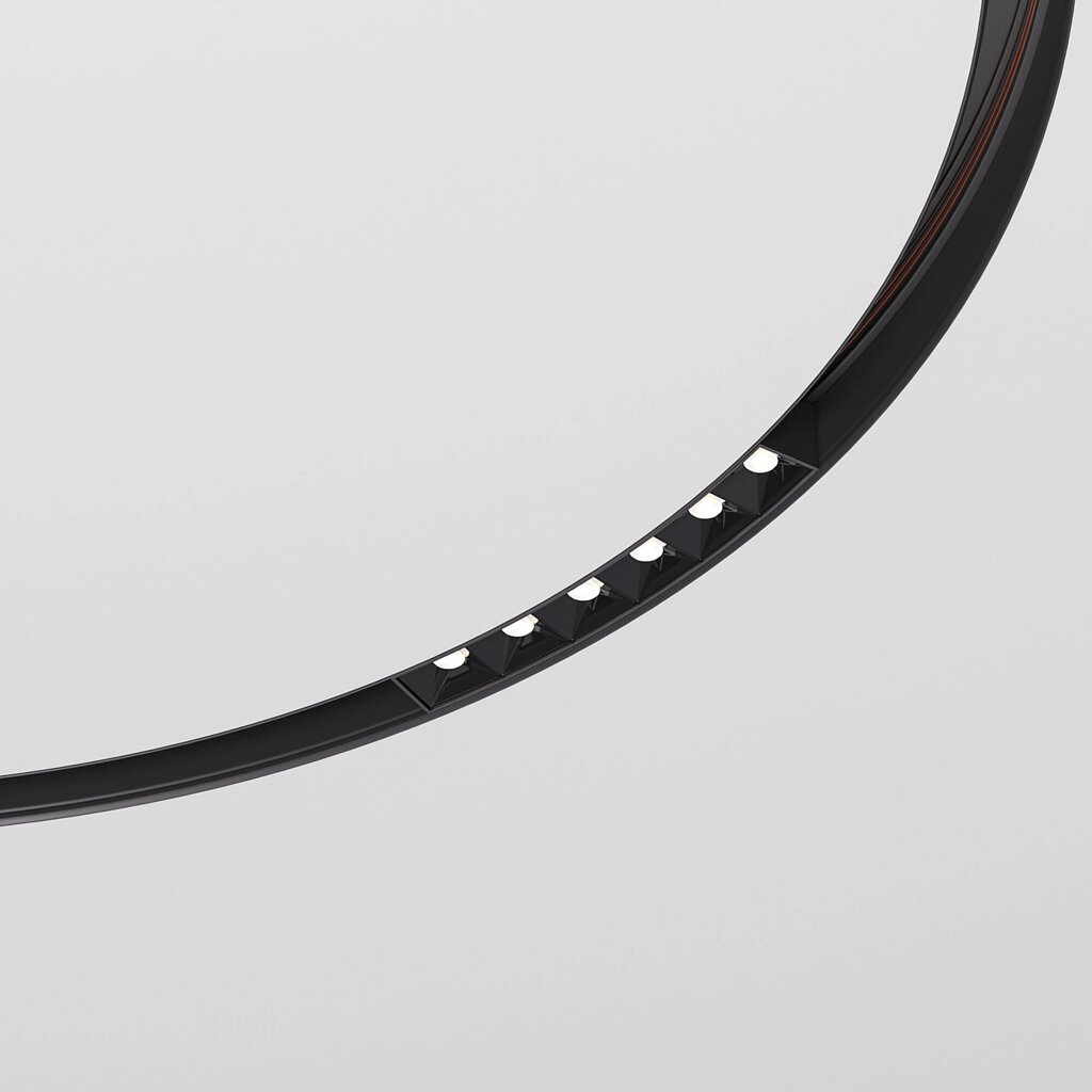 Slim Magnetic Трековый светильник для радиусного шинопровода 6W 4200K Intenso чёрный Ø 800мм 85183/01 от компании ФЕРОСВЕТ - фото 1