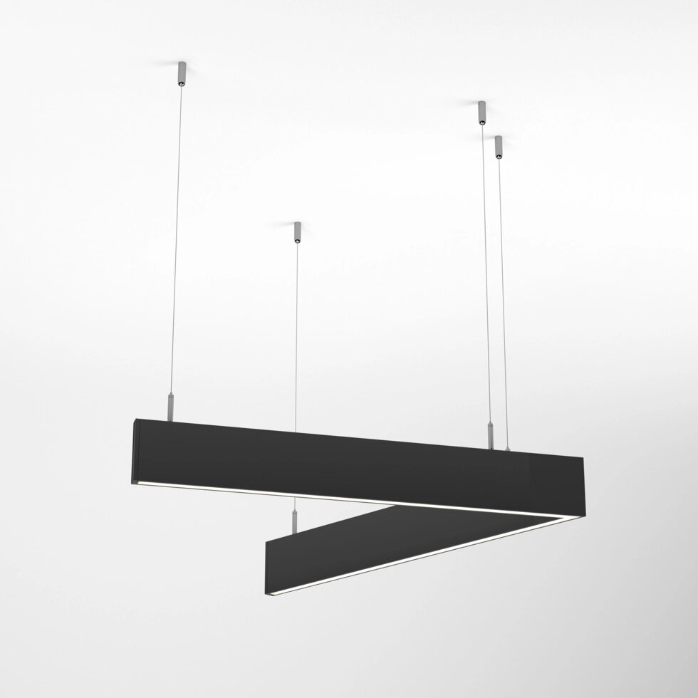 Светильник ALT-LINEAIR-ANGLE-60-FLAT-UPDOWN-DIM-1290x1115-85W Day4000 (BK, 100 deg, 230V) (Arlight, IP20 Металл, 3 года) от компании ФЕРОСВЕТ  ( FEROSVET) - фото 1