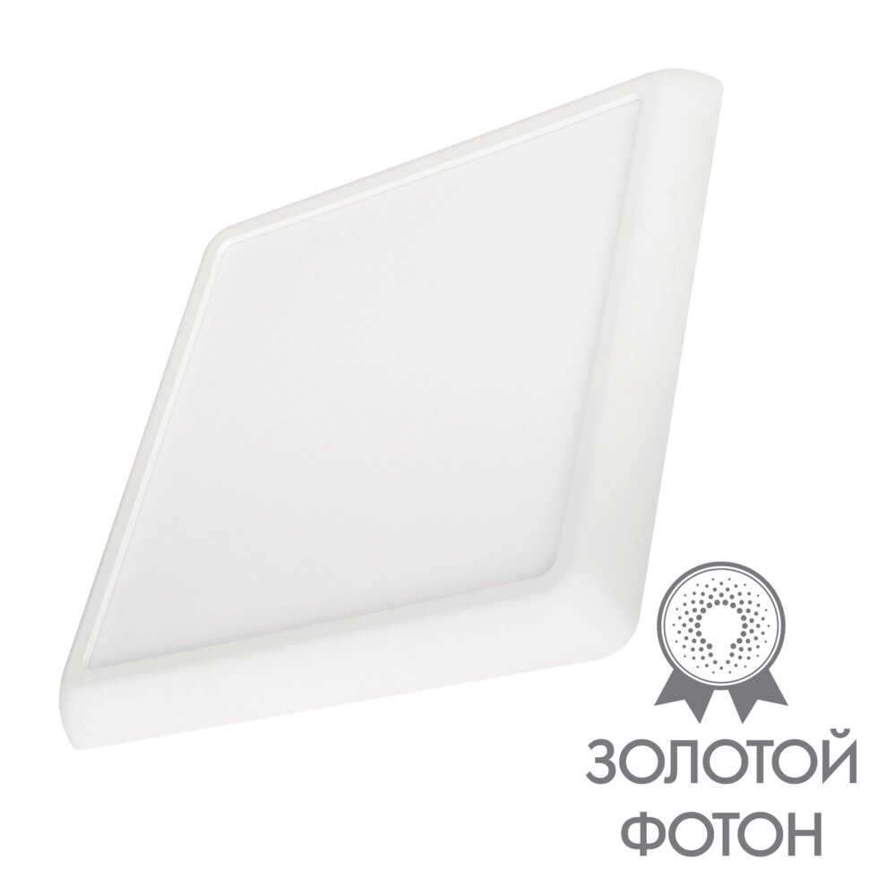 Светильник CL-FIOKK-S180x180-12W Day4000-MIX (WH, 120 deg, 230V) (Arlight, IP44 Пластик, 3 года) от компании ФЕРОСВЕТ - фото 1