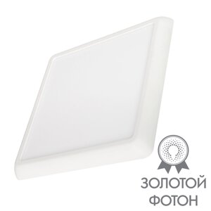 Светильник CL-FIOKK-S220x220-18W day4000-MIX (WH, 120 deg, 230V) (arlight, IP44 пластик, 3 года)