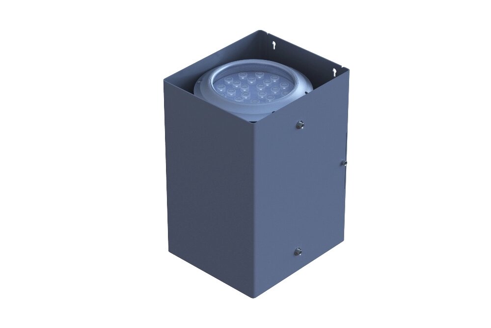 Светильник двухсторонний лучевой D155 2*36W 24V IP65 10,25,45,60° на светодиодах CREE RGB DMX от компании ФЕРОСВЕТ - фото 1