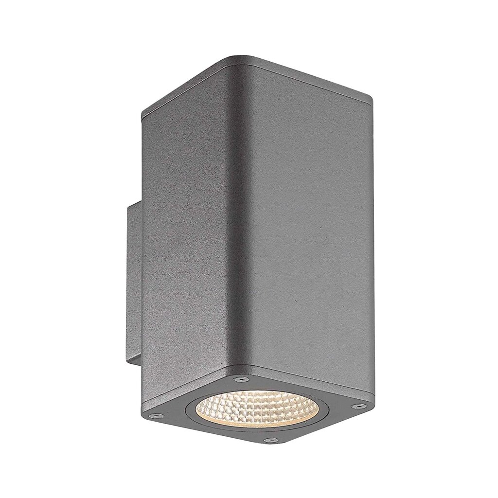 Светильник LGD-EVO-WALL-TWIN-S100x100-2x12W Warm3000 (GR, 44 deg, 230V) (Arlight, IP54 Металл, 3 года) от компании ФЕРОСВЕТ - фото 1