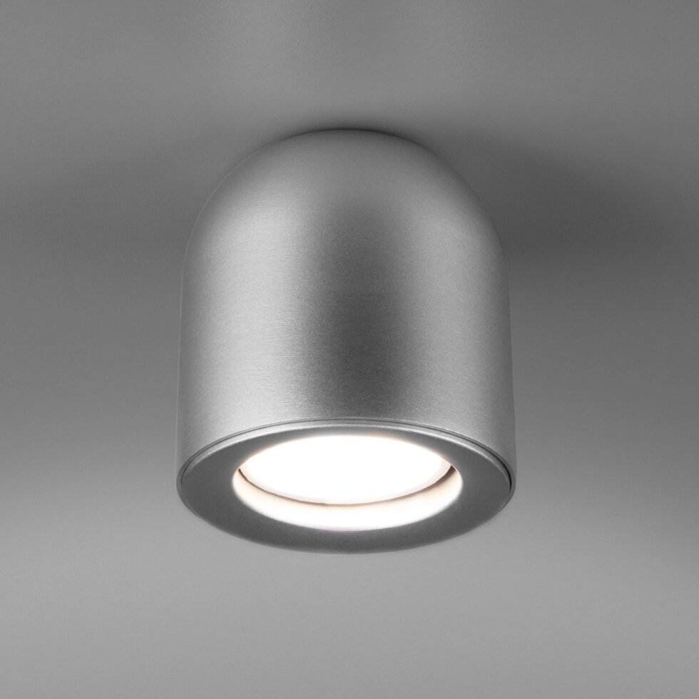 Светильник накладной серебро DLN116 GU10 от компании ФЕРОСВЕТ - фото 1