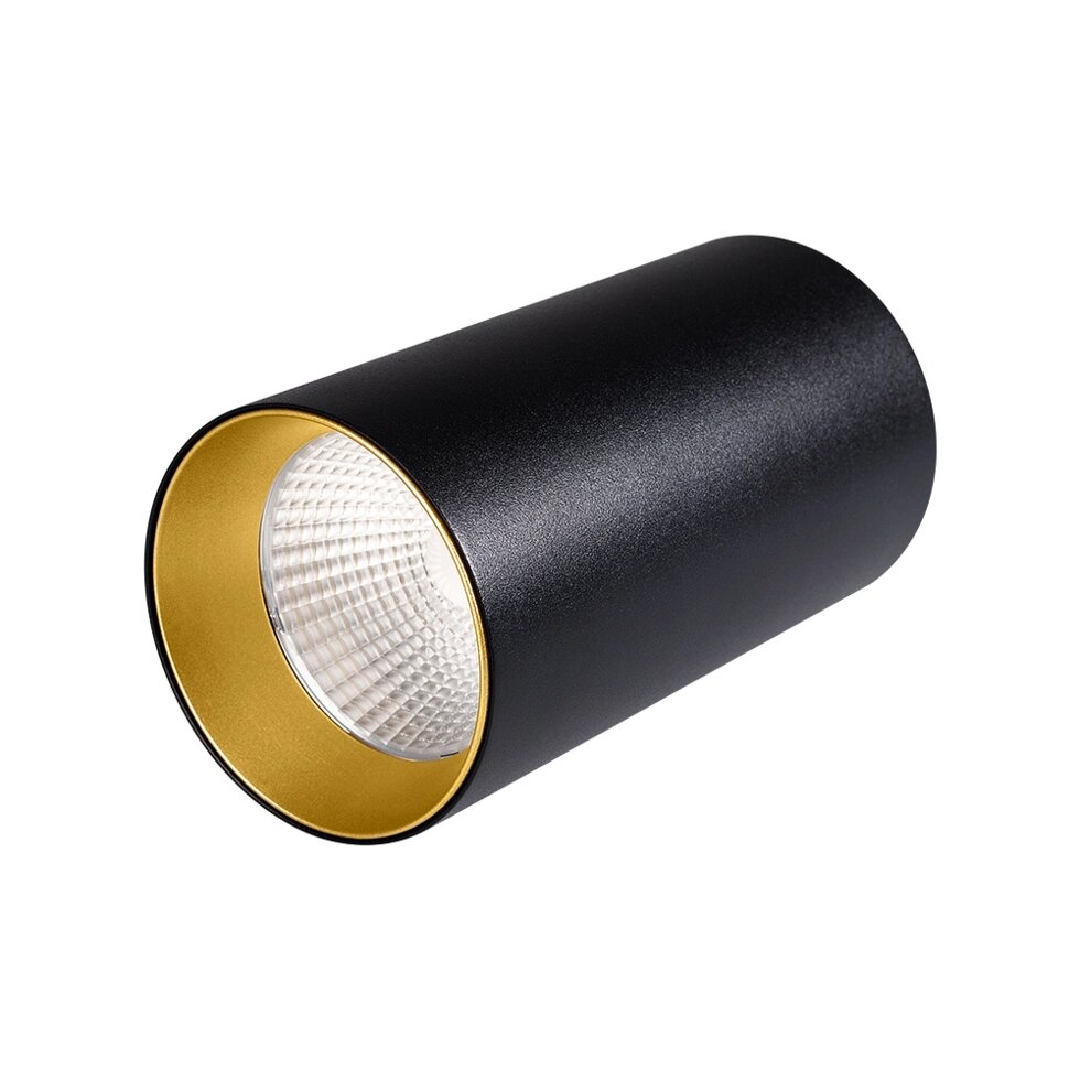 Светильник накладной SP-POLO-R85-1-15W Day White 40deg (Black, Gold Ring) (Arlight, IP20 Металл, 3 года) от компании ФЕРОСВЕТ - фото 1