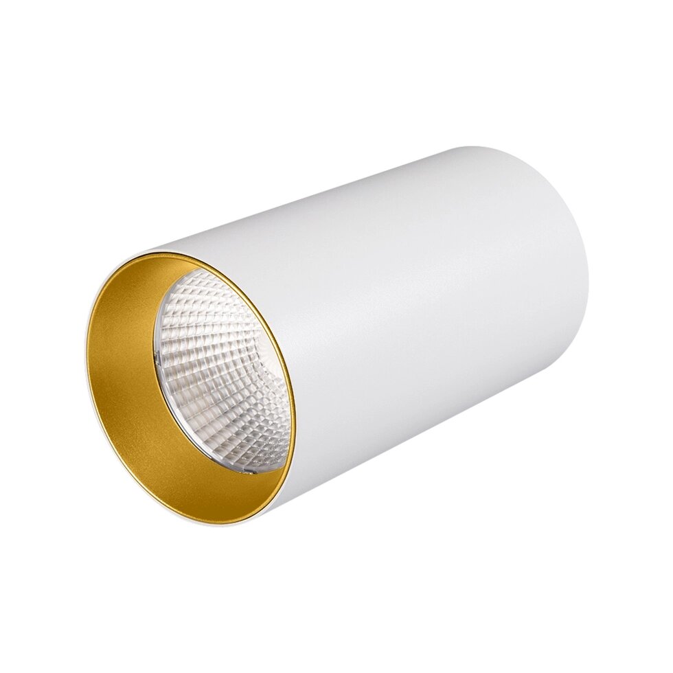 Светильник накладной SP-POLO-R85-1-15W Day White 40deg (White, Gold Ring) (Arlight, IP20 Металл, 3 года) от компании ФЕРОСВЕТ - фото 1