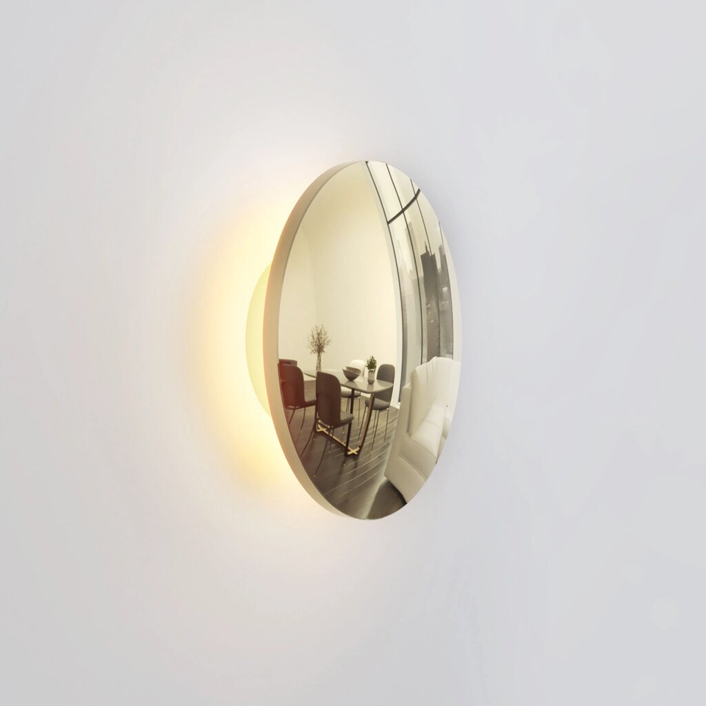 Светильник настенный светодиодный Mini Disc MRL LED 1126 золото от компании ФЕРОСВЕТ - фото 1