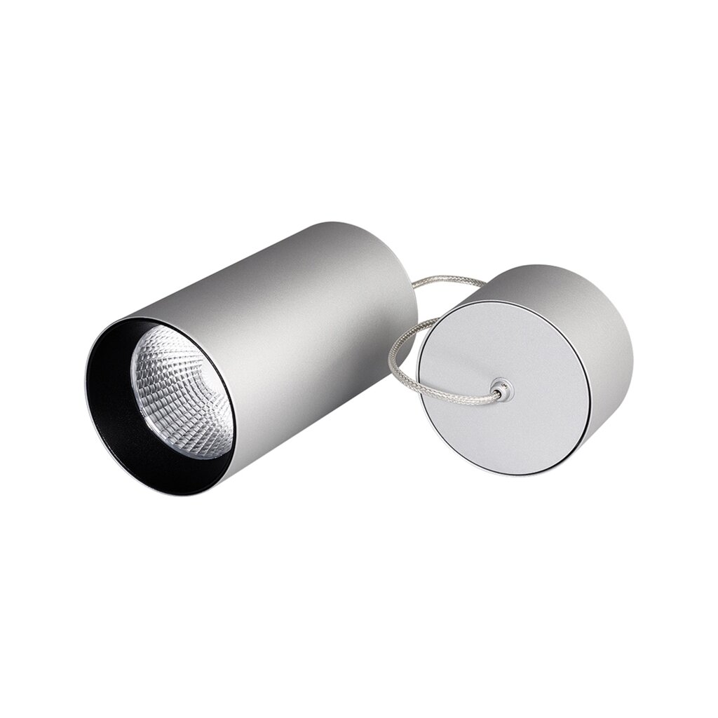 Светильник подвесной SP-POLO-R85-2-15W Warm White 40deg (Silver, Black Ring) (Arlight, Металл) от компании ФЕРОСВЕТ - фото 1