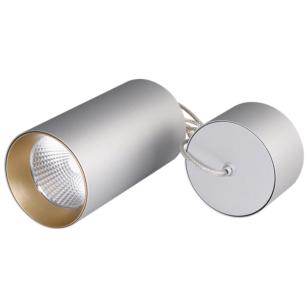 Светильник подвесной SP-POLO-R85-2-15W Warm White 40deg (Silver, Gold Ring) (Arlight, Металл) от компании ФЕРОСВЕТ - фото 1
