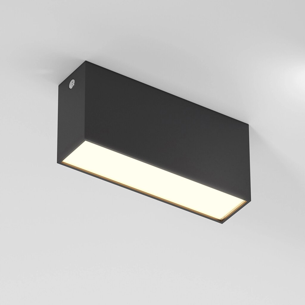 Светильник потолочный светодиодный 10W 3000K черный Block 25109/LED от компании ФЕРОСВЕТ - фото 1