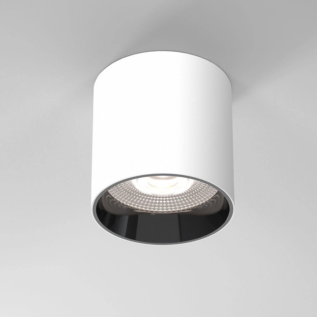 Светильник потолочный светодиодный 10W 4200K белый/чёрный жемчуг 25034/LED от компании ФЕРОСВЕТ - фото 1