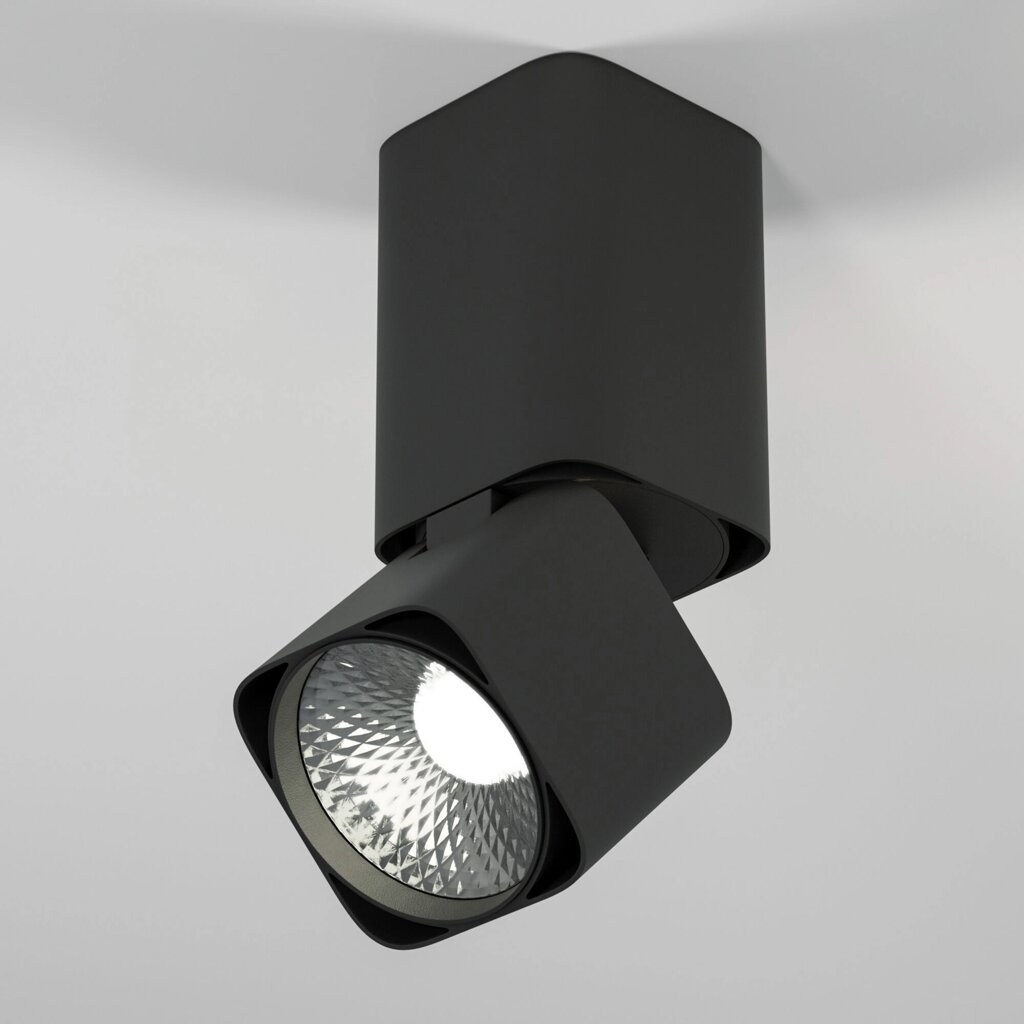 Светильник потолочный светодиодный Cubus 10W 4000K чёрный 25043/LED от компании ФЕРОСВЕТ - фото 1
