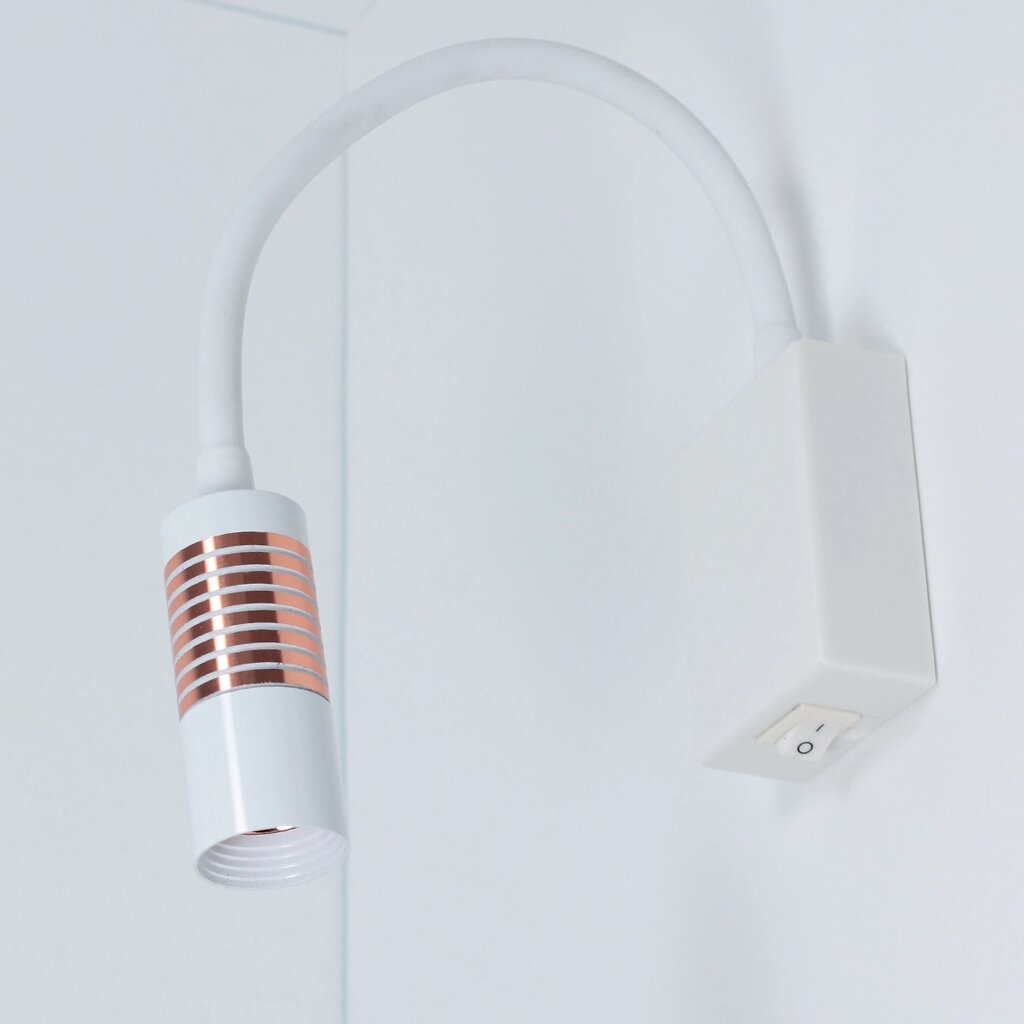 Светильник светодиодный прикроватный DH15 (220V, 5W, warm white, белый корпус) DELCI от компании ФЕРОСВЕТ - фото 1