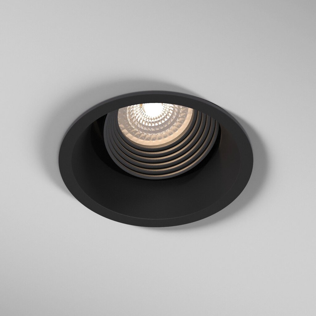 Светильник встраиваемый Punto черный 25016/01 от компании ФЕРОСВЕТ - фото 1