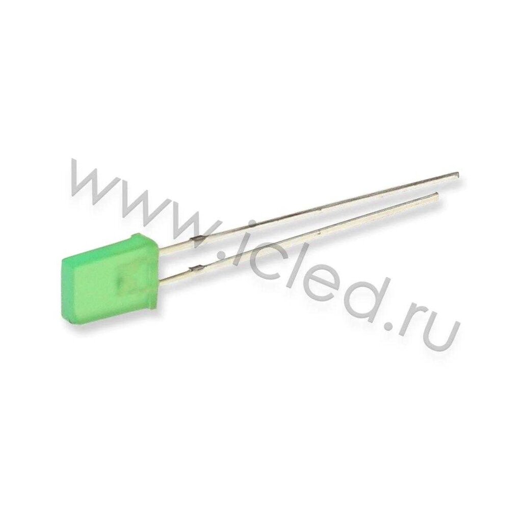 Светодиод ICL-2х5х7mm LE79 (green, 400-600mcd, diffuse) DELCI от компании ФЕРОСВЕТ - фото 1