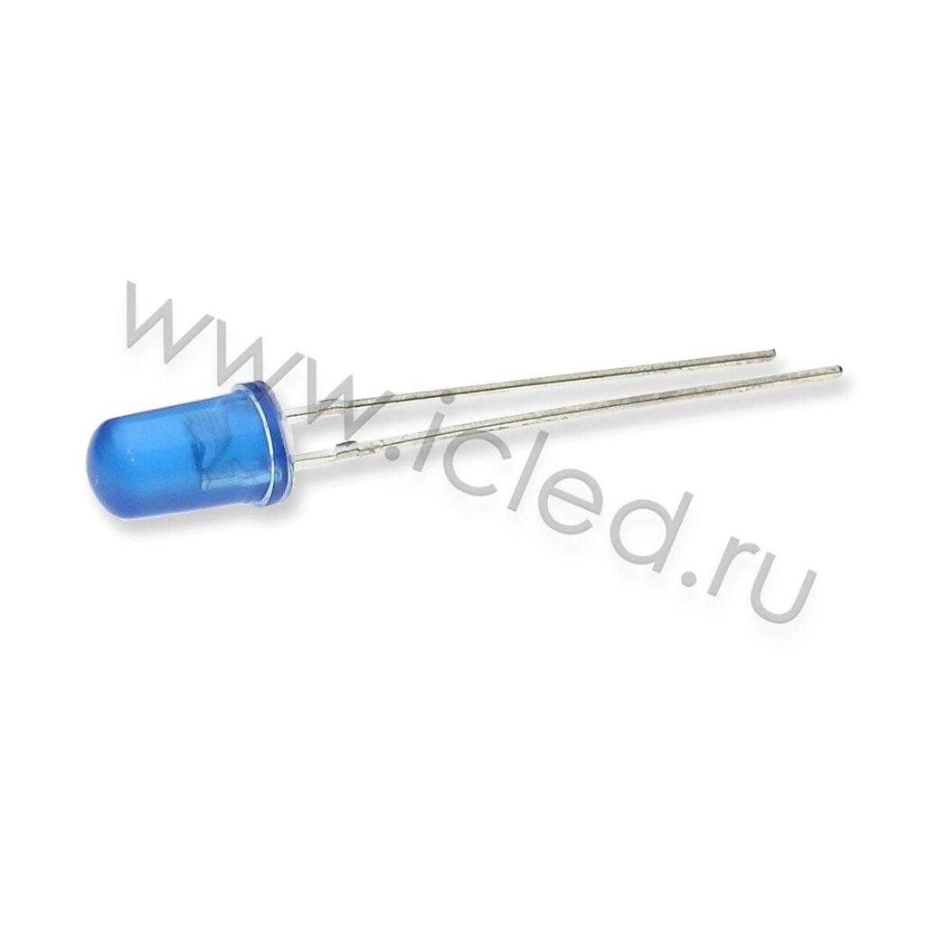 Светодиод ICL-5mm LE73 (blue, 2000-3000 mcd, diffuse) DELCI от компании ФЕРОСВЕТ - фото 1