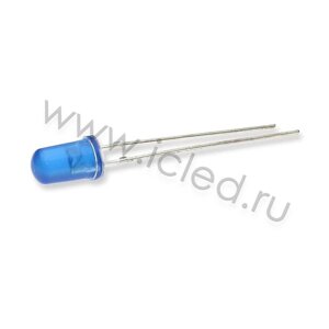 Светодиод ICL-5mm LE73 (blue, 2000-3000 mcd, diffuse) DELCI