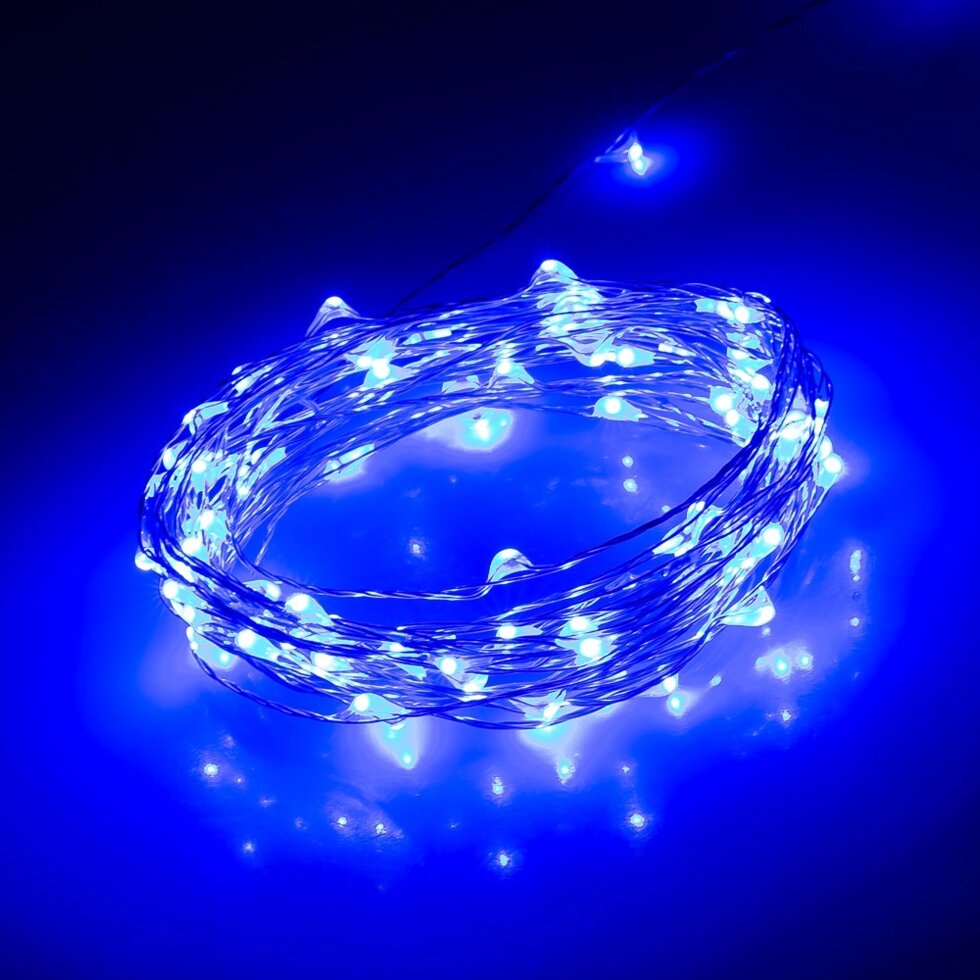 Светодиодная гирлянда ARD-CLASSIC-DEW-5000-CLEAR-100LED-STD Blue (12V, 2.1W) (Ardecoled, IP65) от компании ФЕРОСВЕТ - фото 1