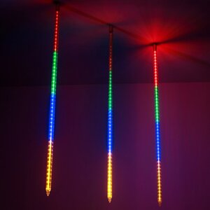 Светодиодная гирлянда ARD-icefall-classic-D23-1000-CLEAR-96LED-LIVE RGB (230V, 1.5W) (ardecoled, IP65)