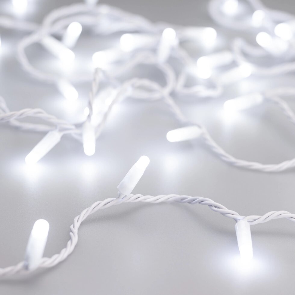 Светодиодная гирлянда ARD-STRING-CLASSIC-10000-WHITE-100LED-MILK-STD White (230V, 7W) (Ardecoled, IP65) от компании ФЕРОСВЕТ  ( FEROSVET) - фото 1