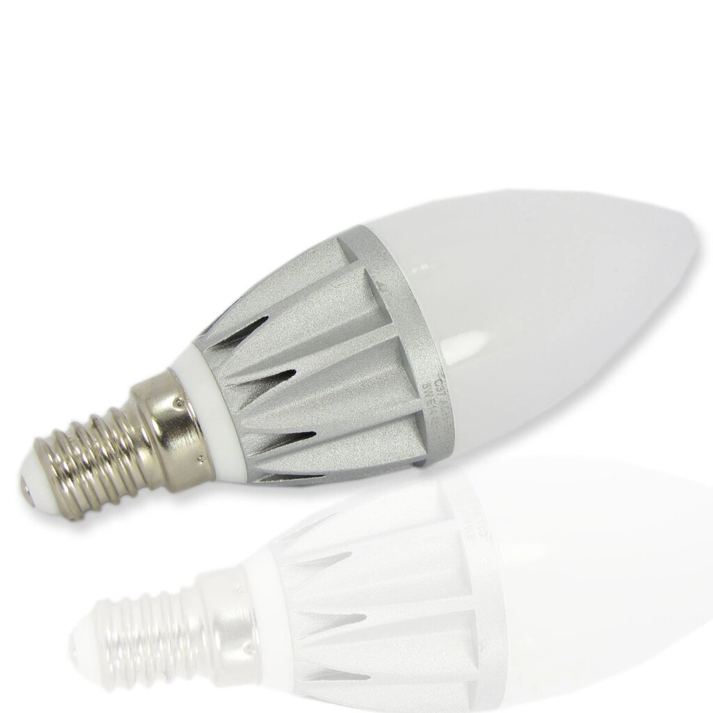 Светодиодная лампа Е14-45мм candle (5W, 220V, White) DELCI от компании ФЕРОСВЕТ - фото 1