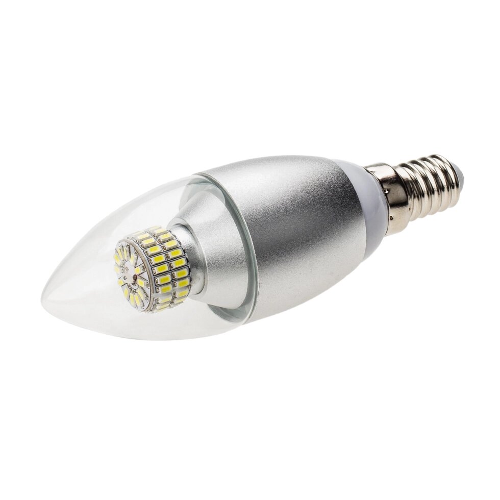 Светодиодная лампа E14 CR-DP-Candle 6W White 220V (Arlight, СВЕЧА) от компании ФЕРОСВЕТ - фото 1