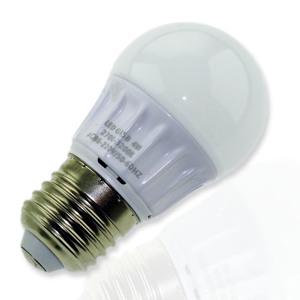 Светодиодная лампа E27-45мм bulb (4W, 220V, White) DELCI от компании ФЕРОСВЕТ - фото 1