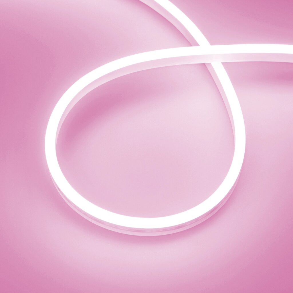 Светодиодная лента герметичная AURORA-PS-A120-12x6mm 24V Pink (10 W/m, IP65, 2835, 5m) (Arlight, Силикон) от компании ФЕРОСВЕТ - фото 1