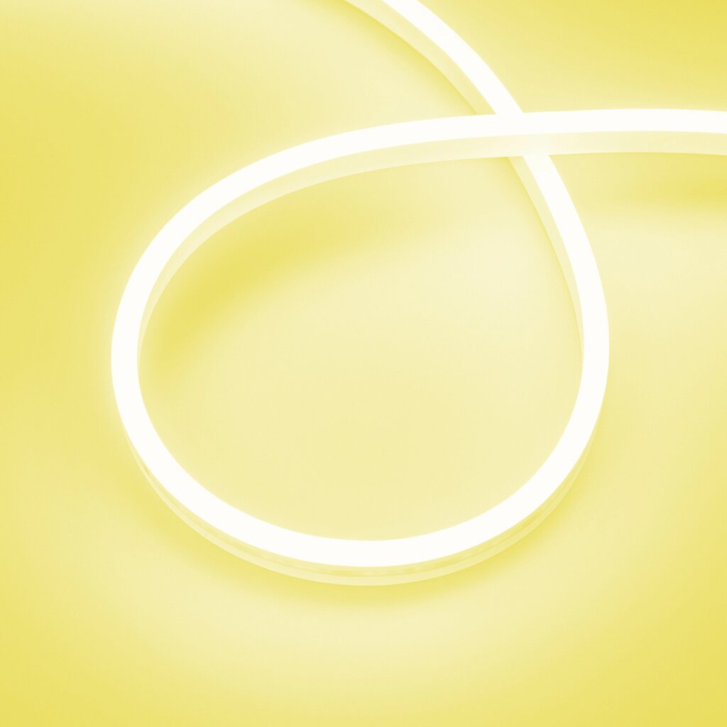 Светодиодная лента герметичная AURORA-PS-A120-12x6mm 24V Yellow (10 W/m, IP65, 2835, 5m) (Arlight, Силикон) от компании ФЕРОСВЕТ - фото 1