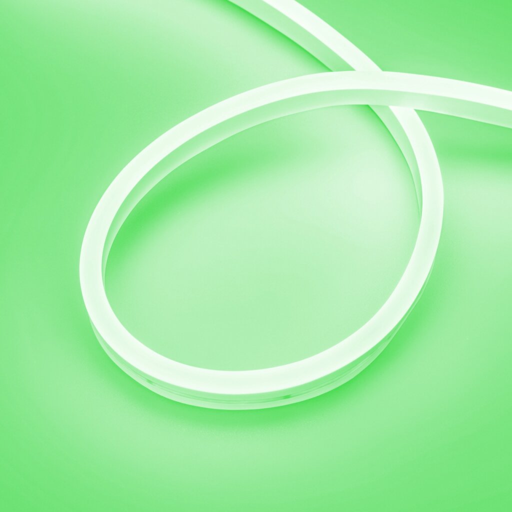 Светодиодная лента герметичная AURORA-PS-A120-16x8mm 24V Green (10 W/m, IP65, 2835, 5m) (Arlight, Силикон) от компании ФЕРОСВЕТ - фото 1
