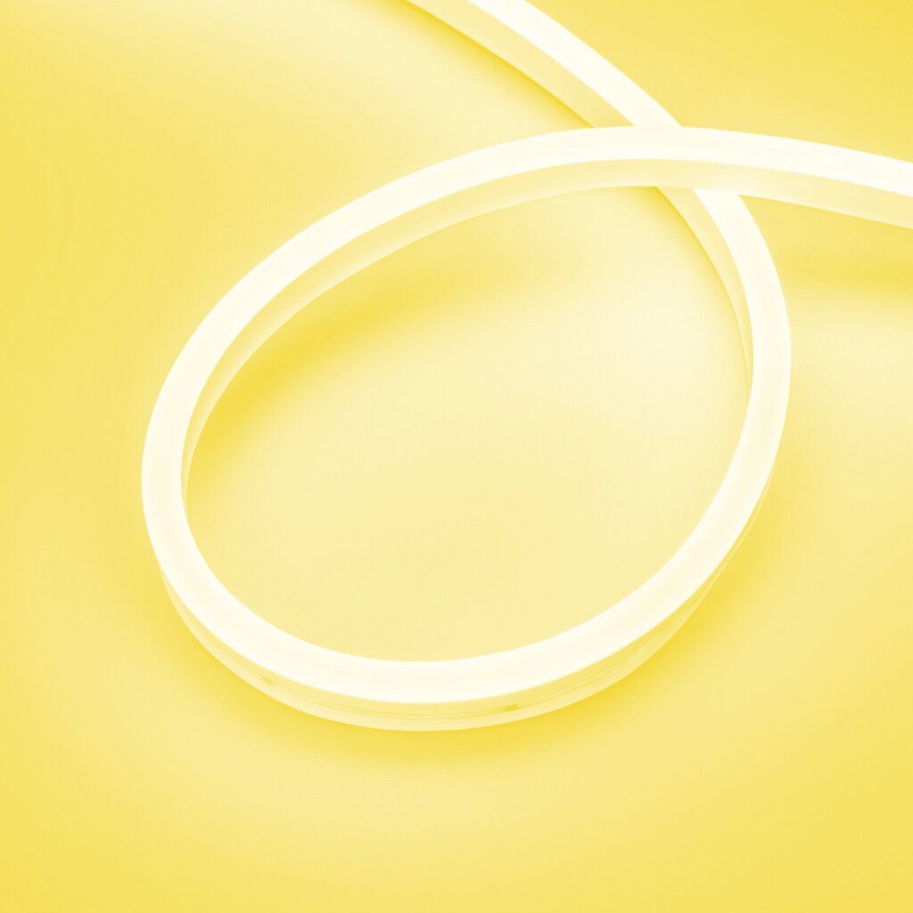 Светодиодная лента герметичная AURORA-PS-A120-16x8mm 24V Yellow (10 W/m, IP65, 2835, 5m) (Arlight, Силикон) от компании ФЕРОСВЕТ - фото 1