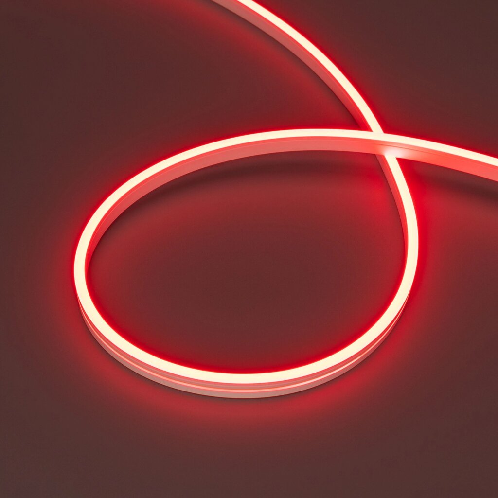 Светодиодная лента герметичная MOONLIGHT-SIDE-A168-4x10mm 24V Red (7.2 W/m, IP65, 5m, wire x2) (Arlight, Прямой вывод от компании ФЕРОСВЕТ - фото 1