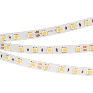 Светодиодная лента RT 2-5000 24V Warm3000 2x (5060, 300 LED, LUX) (Arlight, 14.4 Вт/м, IP20)