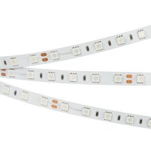 Светодиодная лента RT 2-5000 24V Yellow 2x (5060, 300 LED, LUX) (Arlight, 14.4 Вт/м, IP20)